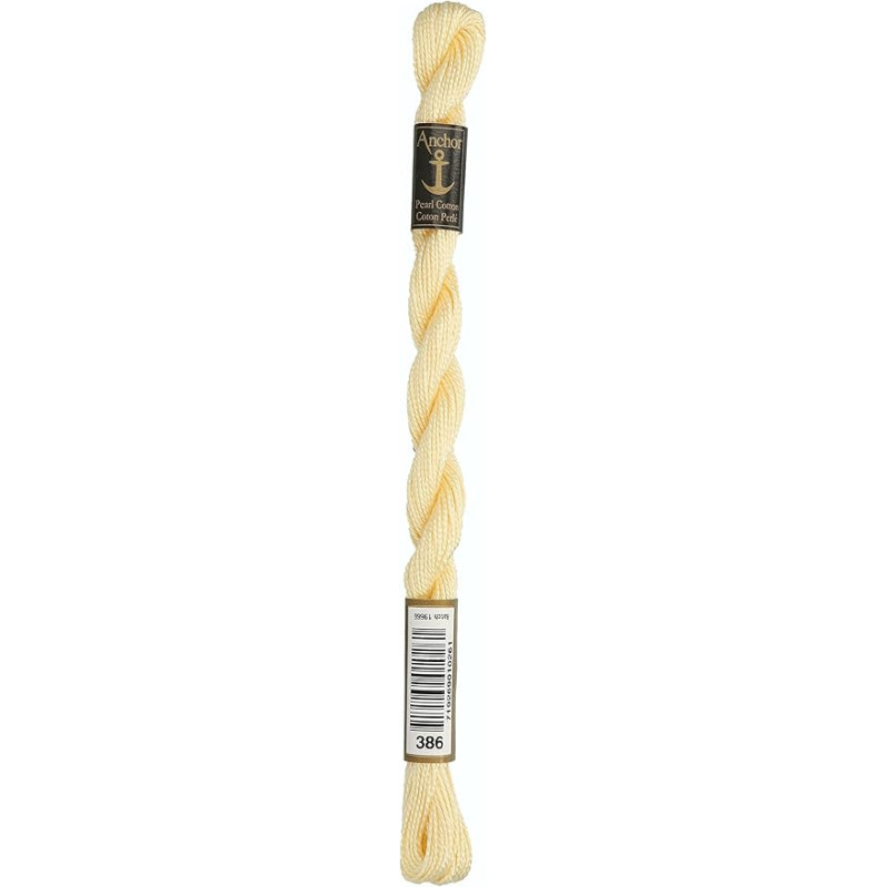 Anchor Perle 386 licht geel borduurgaren 5 gram dikte 5 Anchor Perle 386 licht geel borduurgaren 5 gram dikte 5