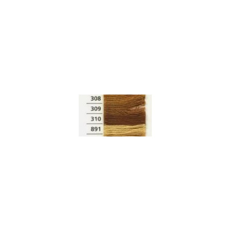 Anchor Perle 310 licht bruin borduurgaren 5 gram dikte 5