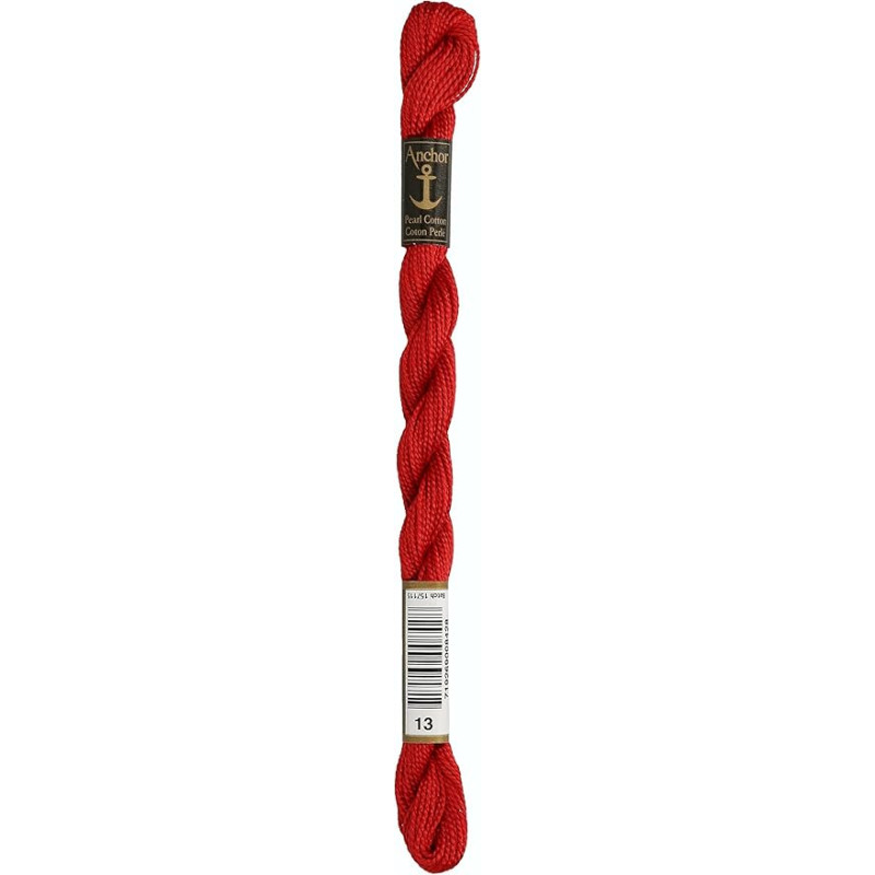 Anchor Perle 13 koraal rood borduurgaren 5 gram dikte 5