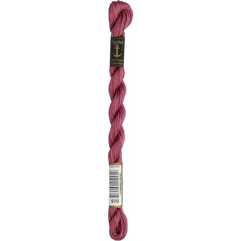 Anchor Perle 970 oud roze borduurgaren 5 gram dikte 5