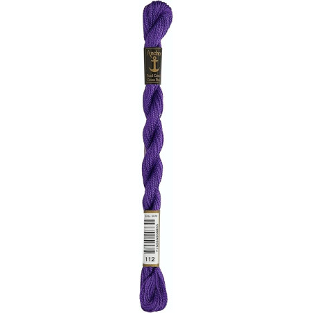 Anchor Perle 112 donker paars borduurgaren 5 gram dikte 5