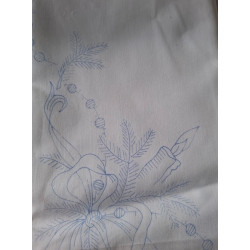 kerstkleed 160 rond WIT zonder garen pako