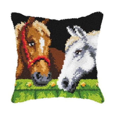 paarden 4160  Knooppakket kussen -  Orchidea