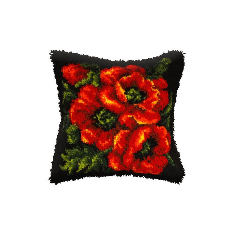 klaprozen 4052 Knooppakket kussen -  Orchidea