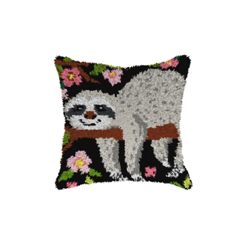 luiaard 4140 Knooppakket kussen -  Orchidea