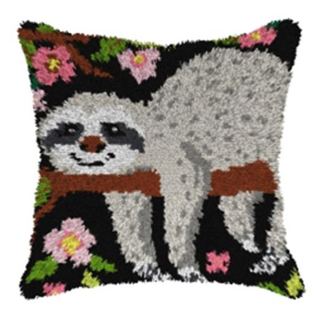 luiaard 4140 Knooppakket kussen -  Orchidea