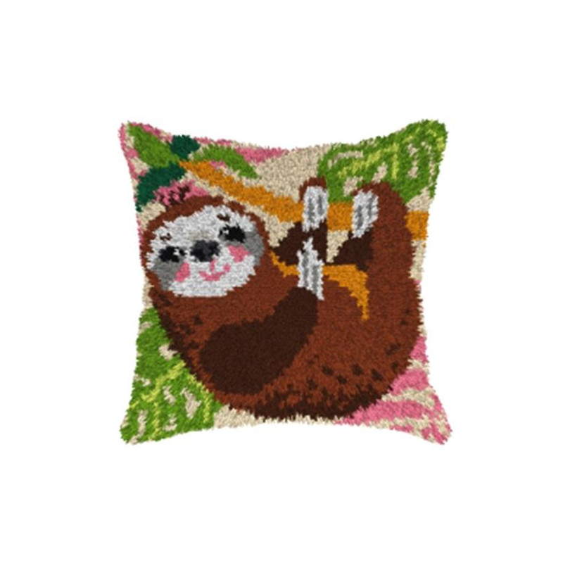 luiaard 4141 Knooppakket kussen -  Orchidea