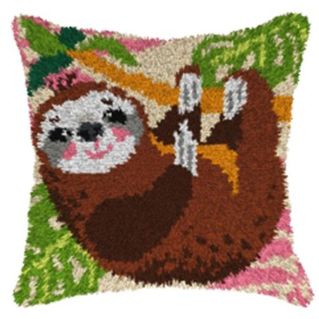 luiaard 4141 Knooppakket kussen -  Orchidea