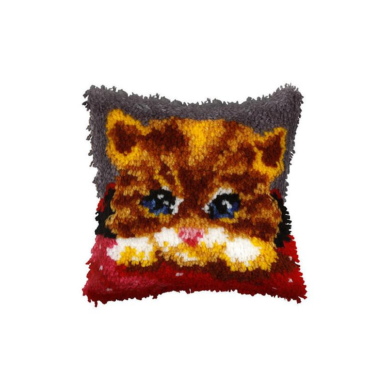 poesje 4056 Knooppakket kussen -  Orchidea