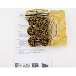 Tijger kophanger Smyrna knoop borduurpakket- pako