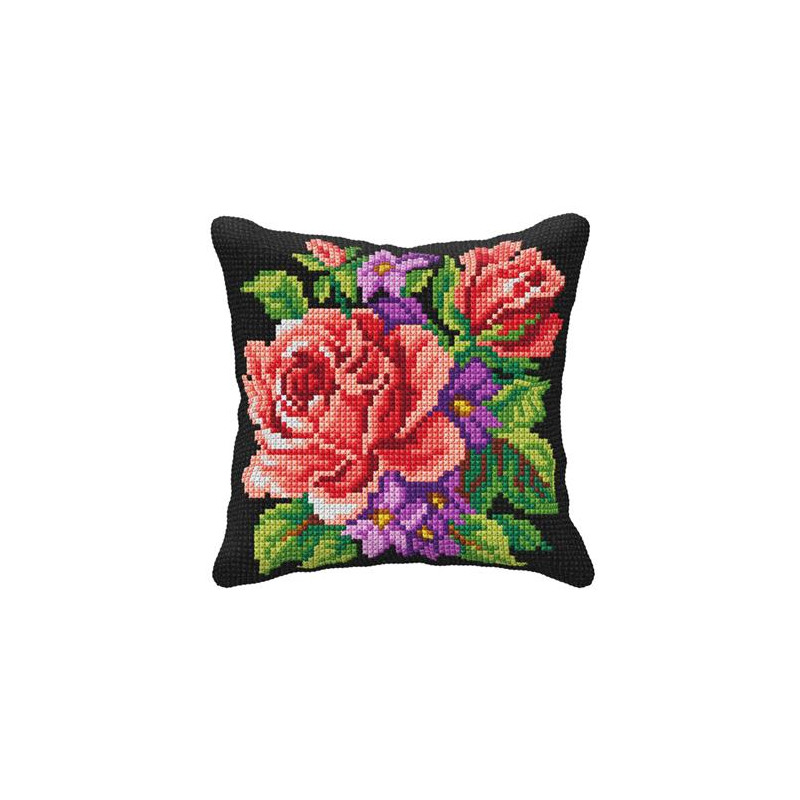 roos 99032 borduurpakket kussen -  Orchidea