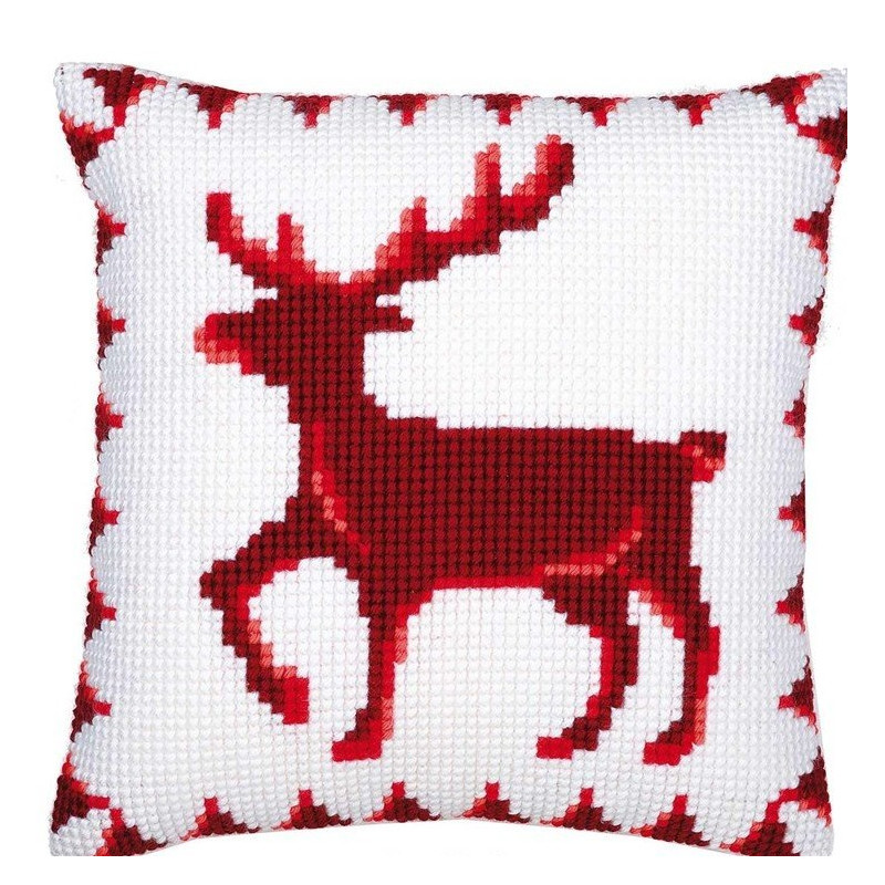 rendier 1200/138 kruissteekkussen vervaco kruissteekkussen