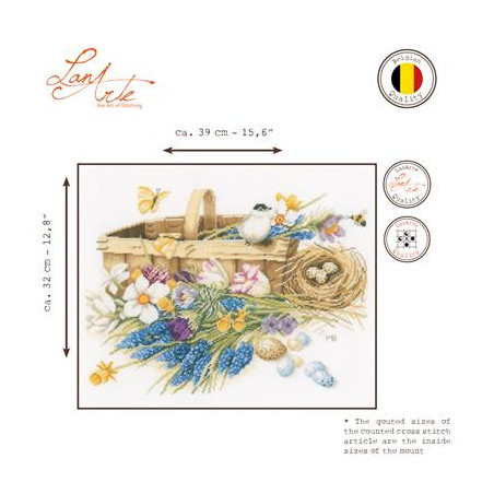 Telpakket kit Mand met lentebloemen Art nr. PN-0155029 lanarte