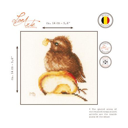 Telpakket kit Jong mereltje Art nr. PN-0188018 lanarte