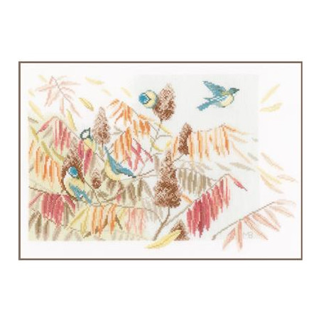 Telpakket kit Mezen in een struik Art nr. PN-0154323 lanarte