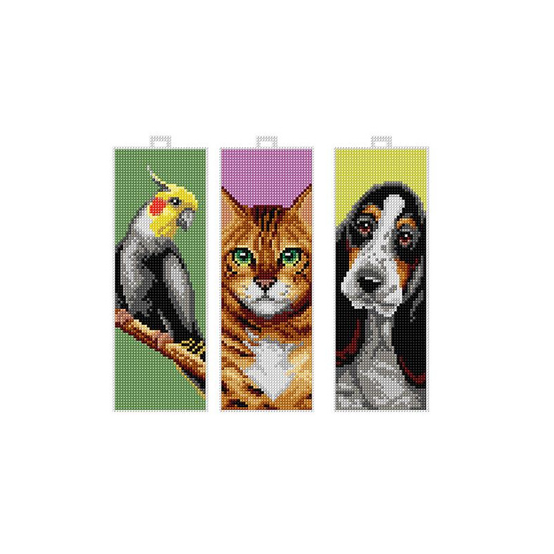 Orchidea 7896 Borduur telpakket Dieren set van 3