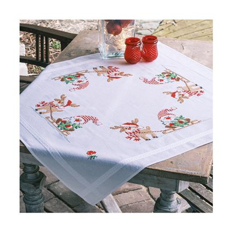 Tafelkleed kit Wichtel met rendier Art nr. PN-0201719