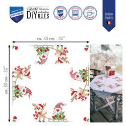 Tafelkleed kit Wichtel met rendier Art nr. PN-0201719