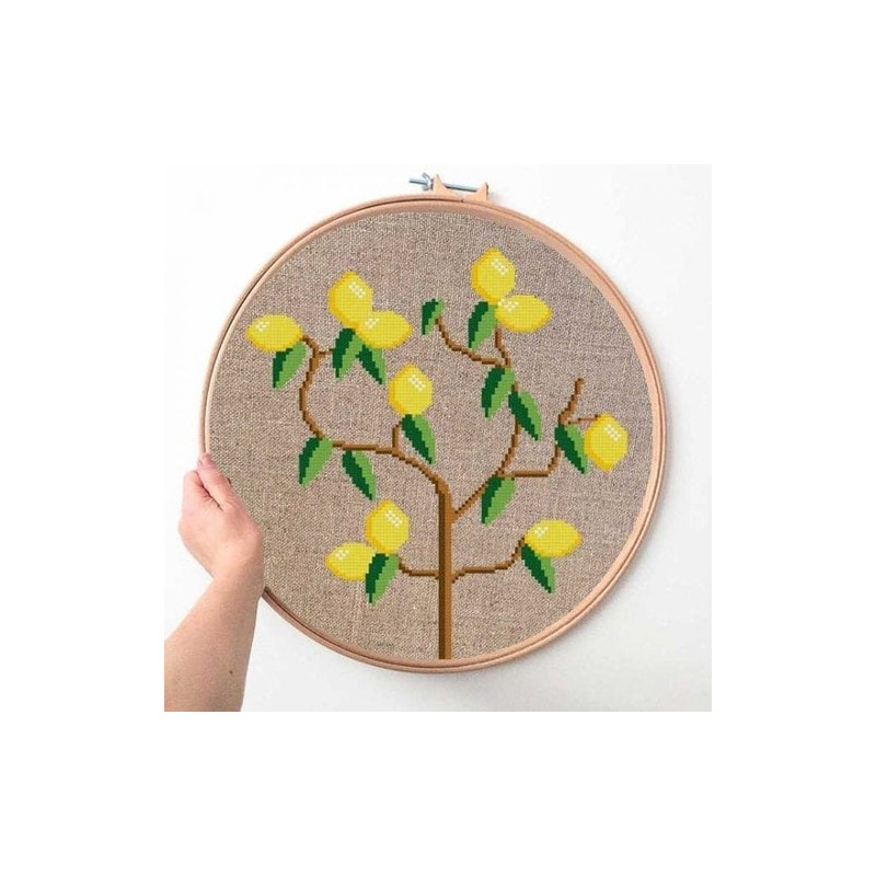 XL citroenboom borduurpakket koekoek