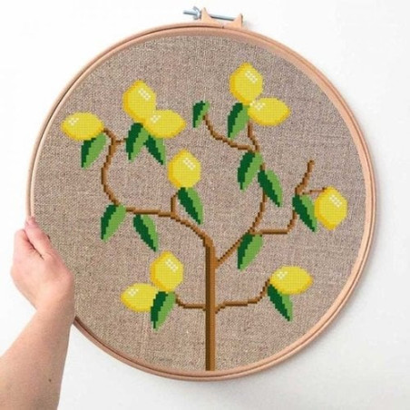 XL citroenboom borduurpakket koekoek