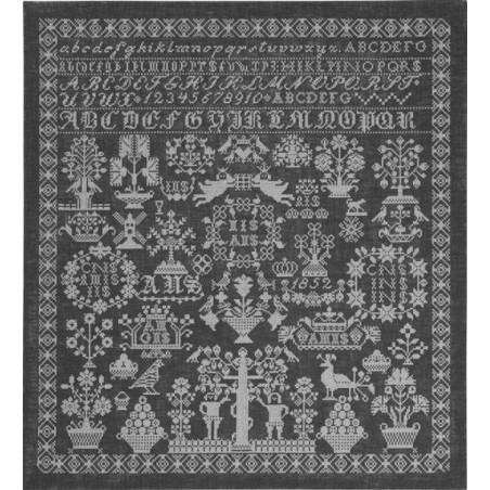 borduurpakket 39-7339 merklap, anno 1852 permin