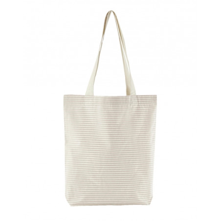 Striped Organic katoene tas red stripe