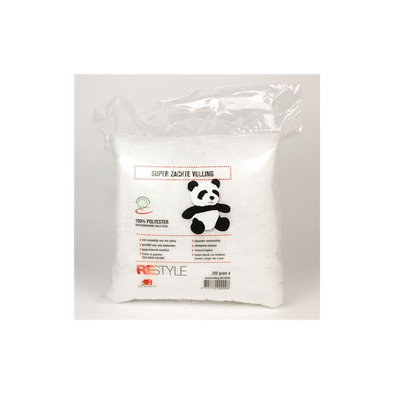 Kussenvulling super zacht 100% polyester 250 gram Kussenvulling super zacht 100% polyester 250 gram