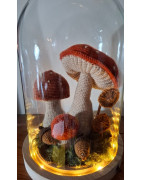 Haakpakket: Stolp met Paddenstoelen | HobbyHandig 255 | Atelier 't Wolhuisje