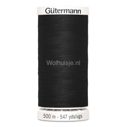 Naaigaren 000 zwart 500m Gütermann