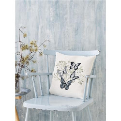 Permin 83-2160 Borduurpakket Vlinders 40x40cm