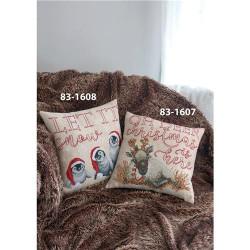 Permin 83-1608 Borduurpakket Let it snow 40x40 cm