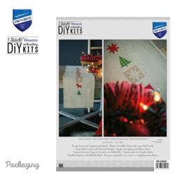 Loper kit Geruite kerstbomen PN-0146391