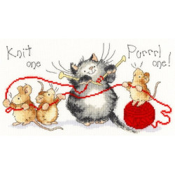 Borduurpakket Knit One Purrrrl One - Bothy Threads xms32