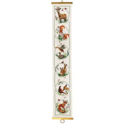Permin 35-3180 Borduurpakket Dieren 16x95 cm