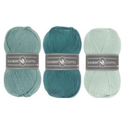 Bloemen CAL Evelyn deken 5 groen comfy