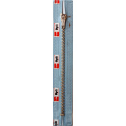 Opti M40 kleur 259 babyblauw nikkelkleurige metaalrits 4mm niet deelbaar 8-22cm