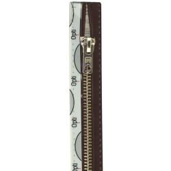 Opti M60 kleur 881 donker bruin nikkelkleurige metaalrits 6mm deelbaar 30-80cm