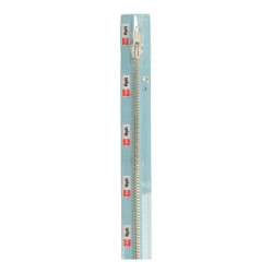 Opti M60 kleur 259 babyblauw nikkelkleurige metaalrits 6mm deelbaar 30-80cm