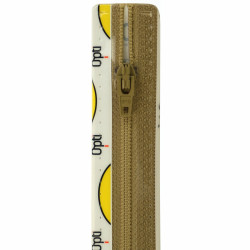 Opti S40 kleur 837 khaki spiraalrits 4mm niet deelbaar 12-22cm