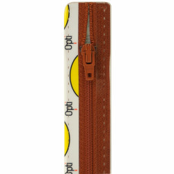 Opti S40 kleur 987 donkerrood spiraalrits 4mm niet deelbaar 12-22cm