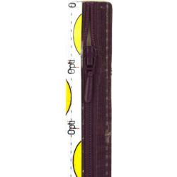 S40 kleur 150 donkerpaars spiraalrits 4mm niet deelbaar 20-60cm