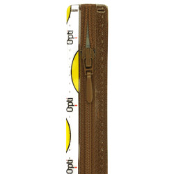 S40 kleur 932 bruin spiraalrits 4mm niet deelbaar 20-60cm
