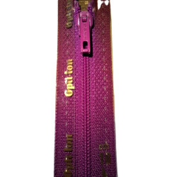 Opti S50 kleur 793 donker fuchsia spiraalrits smal niet deelbaar 8-22cm