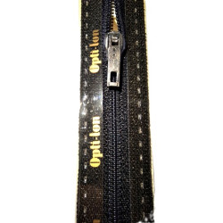 Opti S50 kleur 000 zwart spiraalrits smal niet deelbaar 8-22cm