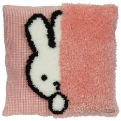 kussen kruissteek/ knoop Nijntje kiekeboe roze 012025