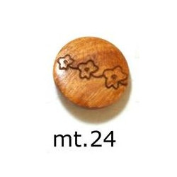Knoop hout bloem 1,5cm 50521