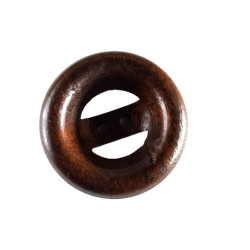Knoop donker hout 26,5mm 50533