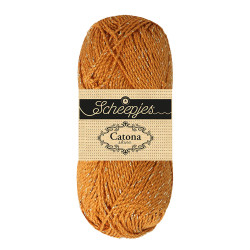 Scheepjes Catona Shine 383-G Ginger Gold