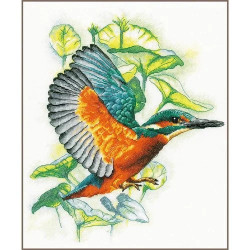 Borduurpakket Lanarte Ijsvogel borduren PN-0200091