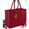 Jute tas donkerrood